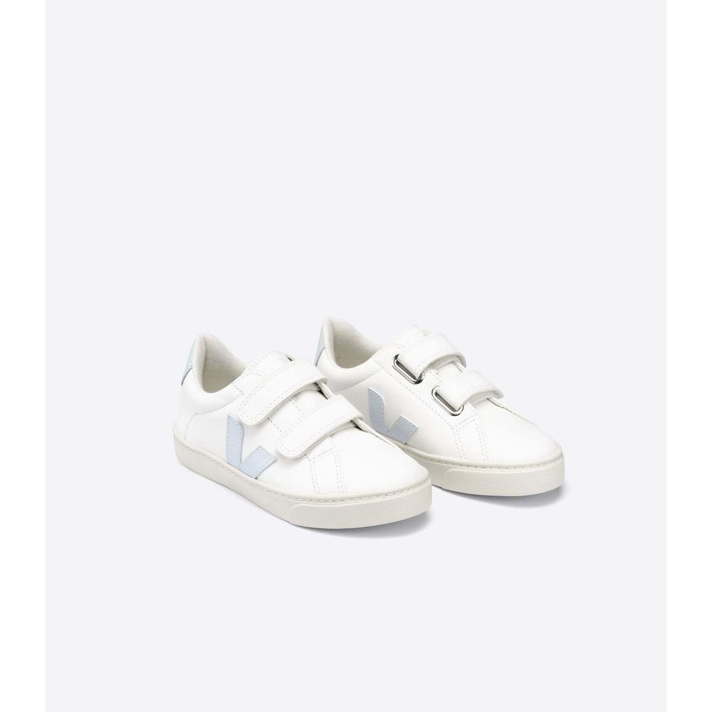 White/Blue Kids' Veja ESPLAR CHROMEFREE Sneakers | AU 808AHK